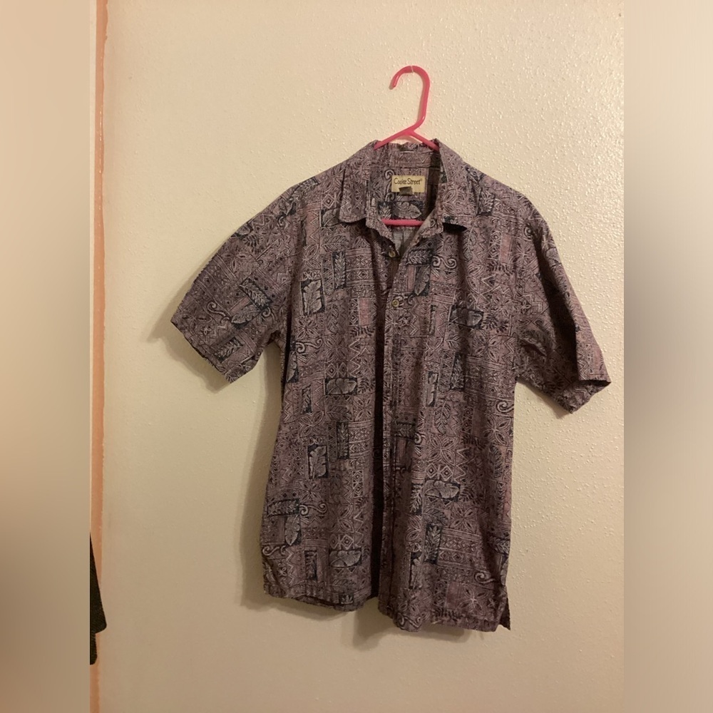 Vintage Cooke Street Honolulu Hawaiian Men’s Shirt Size Large
